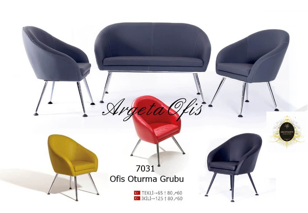 7031 Büro Koltuk Grupları Ergonomik tasarımıyla dikkat çeken rahat 7031 Büro Koltuk Grupları.