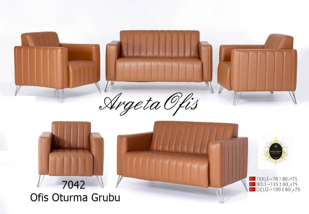 7042 Büro Koltuk Grupları Zarif dikiş detaylarıyla estetik 7042 Büro Koltuk Grupları.