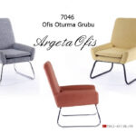 Minimalist tasarımıyla dikkat çeken estetik 7046 Büro Koltuk Grupları.