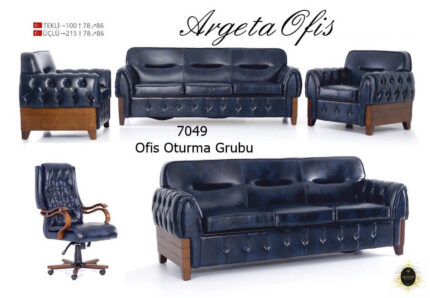 Deri kaplama estetik 7049 Büro Koltuk Grupları