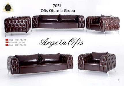 Şık ve zarif tasarımıyla modern 7051 Büro Koltuk Grupları.