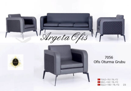 Zarif detaylarla tasarlanmış estetik 7056 Büro Koltuk Grupları