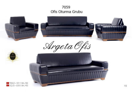 Kompakt tasarıma sahip şık 7059 Büro Koltuk Grupları