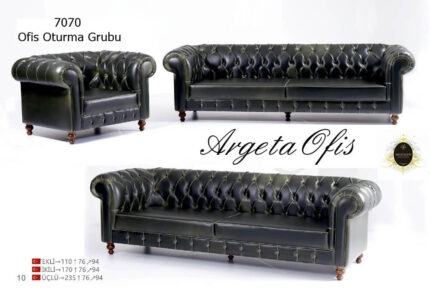 Modern ofis tasarımına uyum sağlayan zarif estetik detaylarla süslenmiş 7070 Büro Koltuk Grupları.