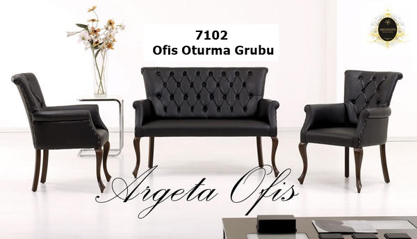 7102 Büro Koltuk Grupları Deri kaplama estetik 7102 Büro Koltuk Grupları