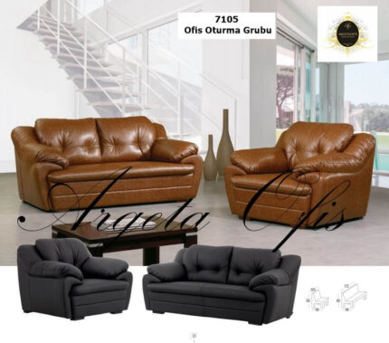 Renkli kumaş kaplama estetik 7105 Büro Koltuk Grupları