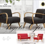 Ergonomik sırt destek alanları sunan estetik 7126 Büro Koltuk Grupları.