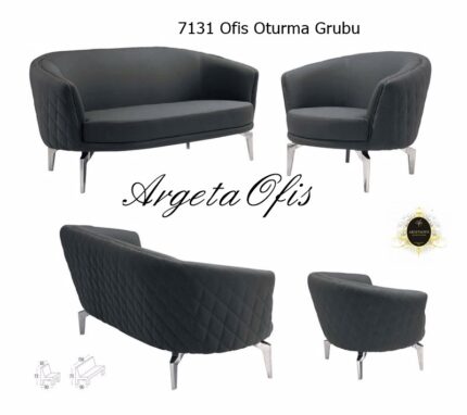 Rahat oturum alanı sunan estetik 7131 Büro Koltuk Grupları.