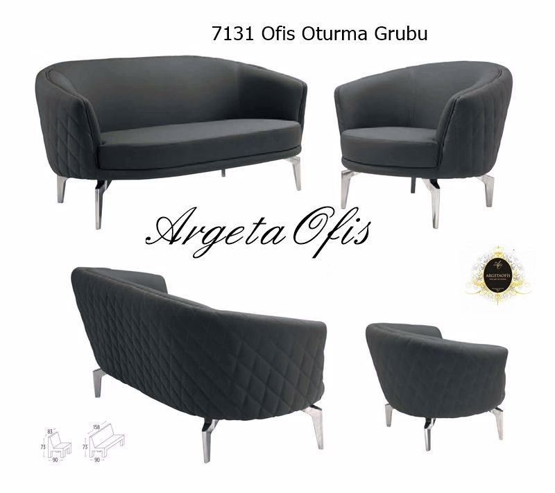 7131 Büro Koltuk Grupları Rahat oturum alanı sunan estetik 7131 Büro Koltuk Grupları.