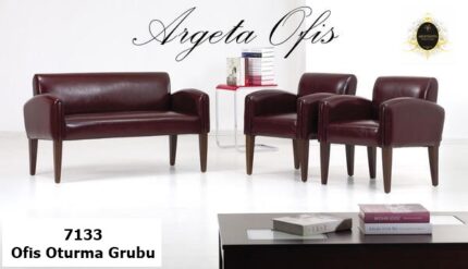 Geniş oturum alanına sahip konforlu estetik 7133 Büro Koltuk Grupları.