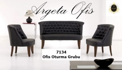 Dinamik bir ofis ortamında sergilenen estetik 7134 Büro Koltuk Grupları.