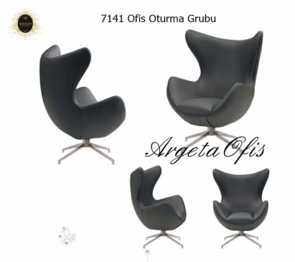 Ofis alanında dinlenme alanı olarak kullanılan estetik 7141 Büro Koltuk Grupları.