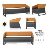 Renkli kumaş kaplama estetik 7205 Büro Koltuk Grupları