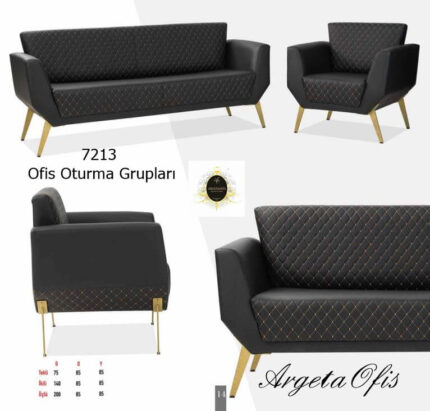Ergonomik yapısıyla konfor sunan estetik 7213 Büro Koltuk Grupları.