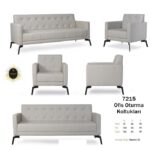 Farklı renk seçenekleriyle sunulan estetik 7215 Büro Koltuk Grupları.