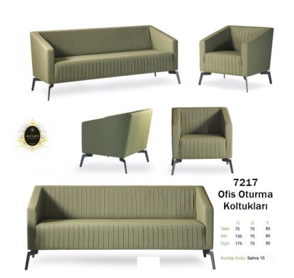 Şık ve modern tasarıma sahip estetik 7217 Büro Koltuk Grupları.