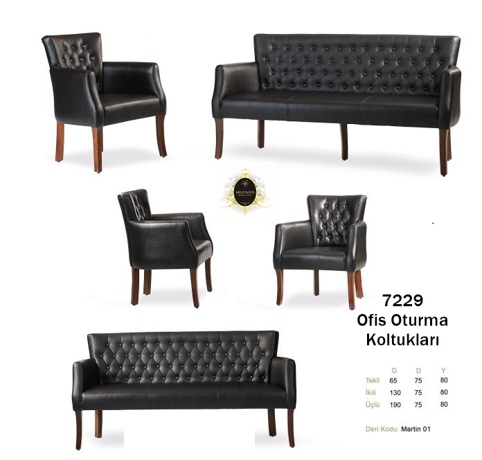 7229 Büro Koltuk Grupları Göz alıcı detaylarla süslenmiş estetik 7229 Büro Koltuk Grupları.