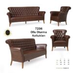 Dinamik bir ofis ortamında sergilenen estetik 7234 Büro Koltuk Grupları.