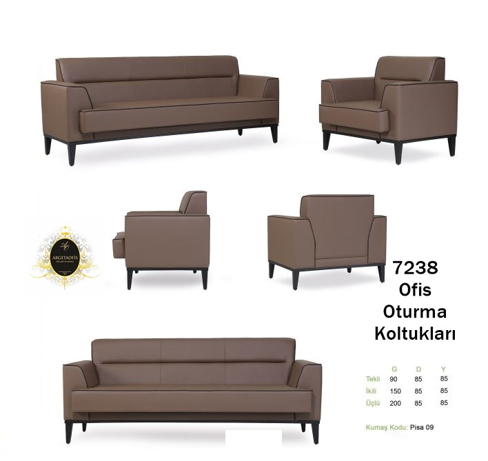 7238 Büro Koltuk Grupları Renkli kumaş kaplama ile tasarlanmış estetik 7238 Büro Koltuk Grupları.
