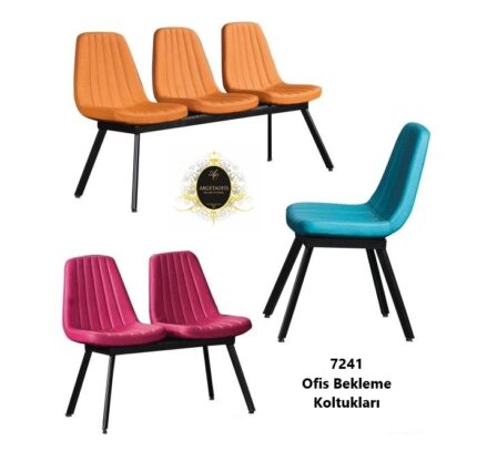 Ofis alanında dinlenme alanı olarak kullanılan estetik 7241 Büro Koltuk Grupları.