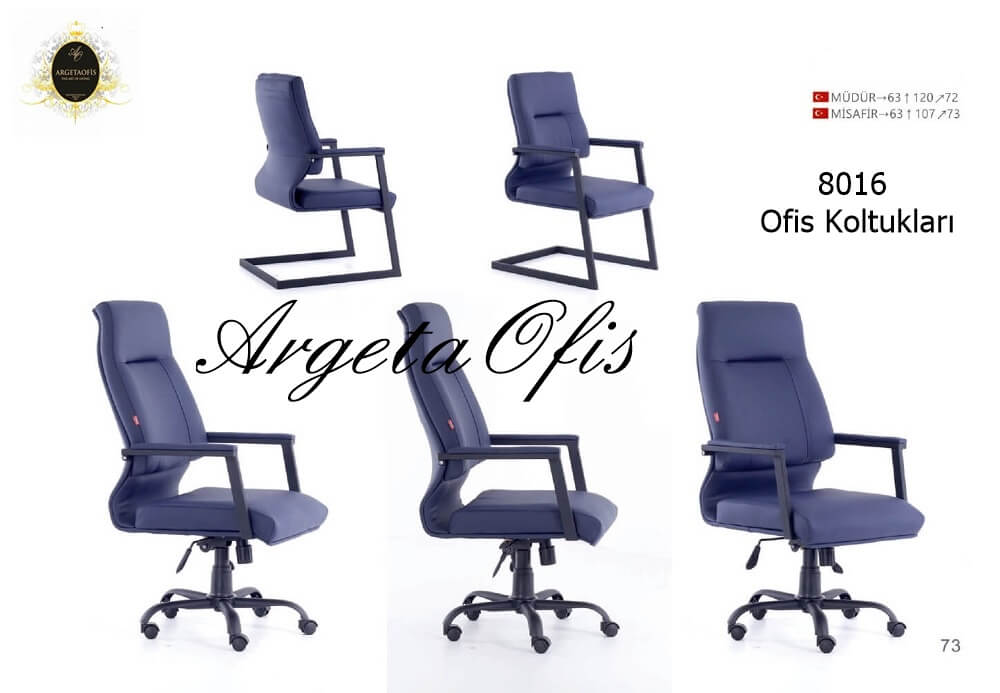 Uzun süreli konfor sunan ergonomik 8016 Müdür Koltukları. Şık ve modern tasarımı ile çalışma ortamınıza zarafet katın. Ayarlanabilir kolçakları ve sırt eğimi ile kişisel konfor sağlayan ergonomik Uzun süreli konfor sunan ergonomik 8016 Müdür Koltukları. Şık ve modern tasarımı ile çalışma ortamınıza zarafet katın..