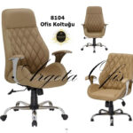 Geniş oturma alanı ve ayarlanabilir kolçakları ile konfor sağlayan modern Ergonomik 8104 Müdür Koltukları