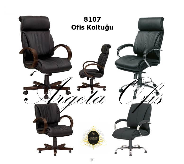 8107 Müdür Koltukları Renkli deri kaplama ile göz alıcı bir görünüm sunan şık Ergonomik ve şık 8107 Müdür Koltukları