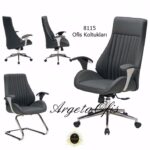 Şık dikiş detayları ile modern bir görünüm sunan lüks Ergonomik 8115 Müdür Koltukları