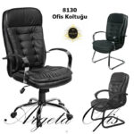 Yumuşak deri kaplaması ile lüks bir his sunan 8130 Müdür Koltukları