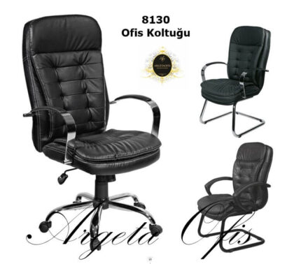Yumuşak deri kaplaması ile lüks bir his sunan 8130 Müdür Koltukları