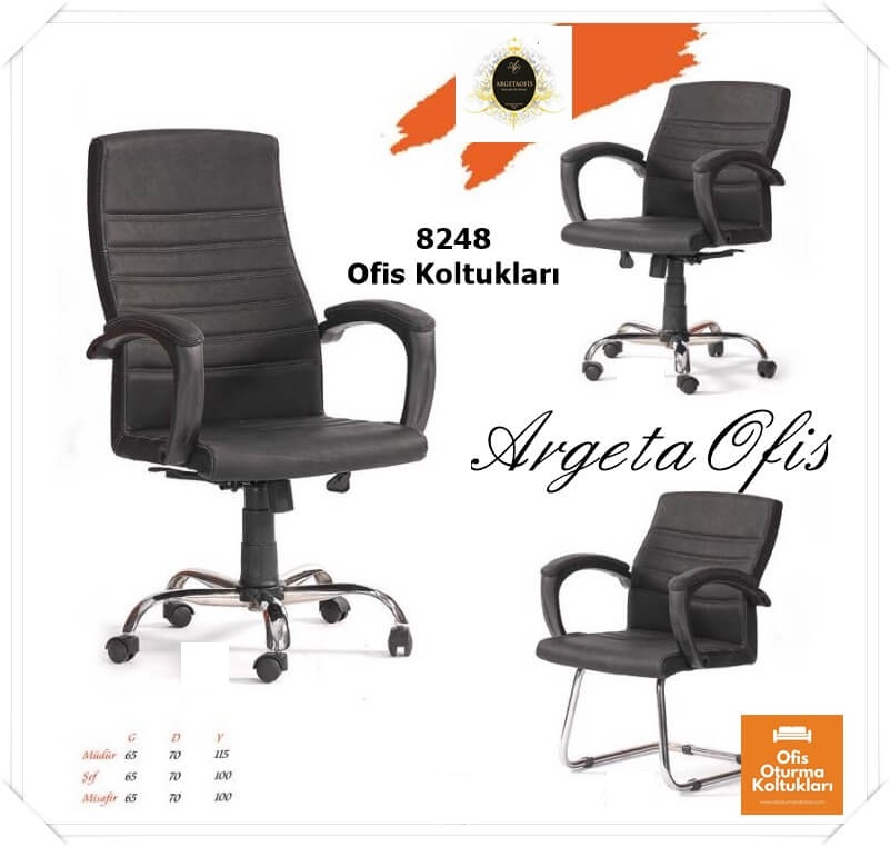 Yüksek konfor sağlayan ergonomik 8248 Müdür Koltuklarımiz Bel destekli