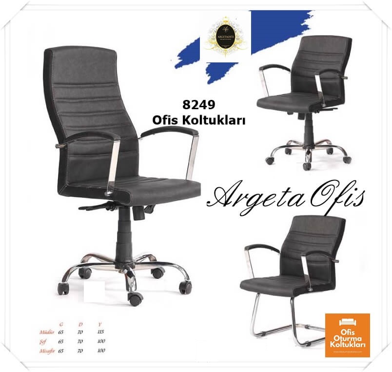 Ofisinizde estetik ve fonksiyonelliği bir arada sunan ergonomik 8249 Müdür Koltukları keşfedin. Sportif tasarımlı
