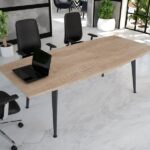 Oval şekilli geniş toplantı masası.