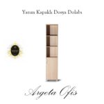 Ahşap ve metal tasarımlı dosya dolapları