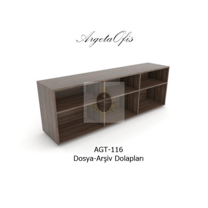 Ahşap görünümlü dosya dolabı