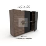 Ahşap ve metal tasarımlı dosya dolapları