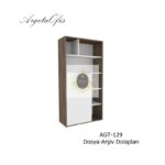 Minimalist tasarımlı ahşap dosya dolabı